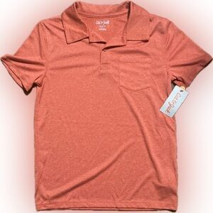 Cat & Jack Kids Salmon Polo Shirt